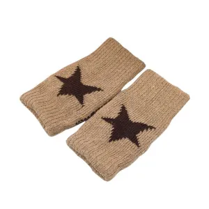 2000's Star Knitted Fingerless Gloves