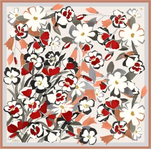 Armine Savannah Floral Silk Scarf #3