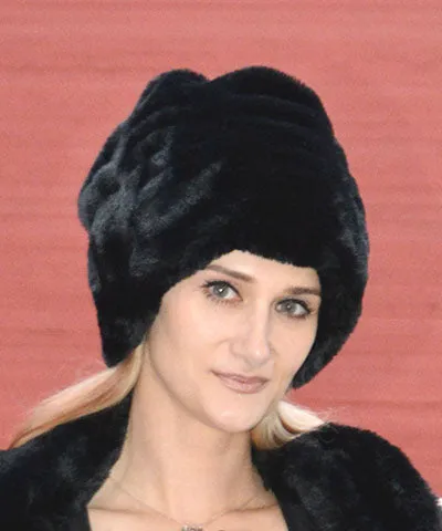 Beanie Hat - Faux Fur Hat in Gorgeous Colors. Winter Hat in Royal Opulence Faux Furs