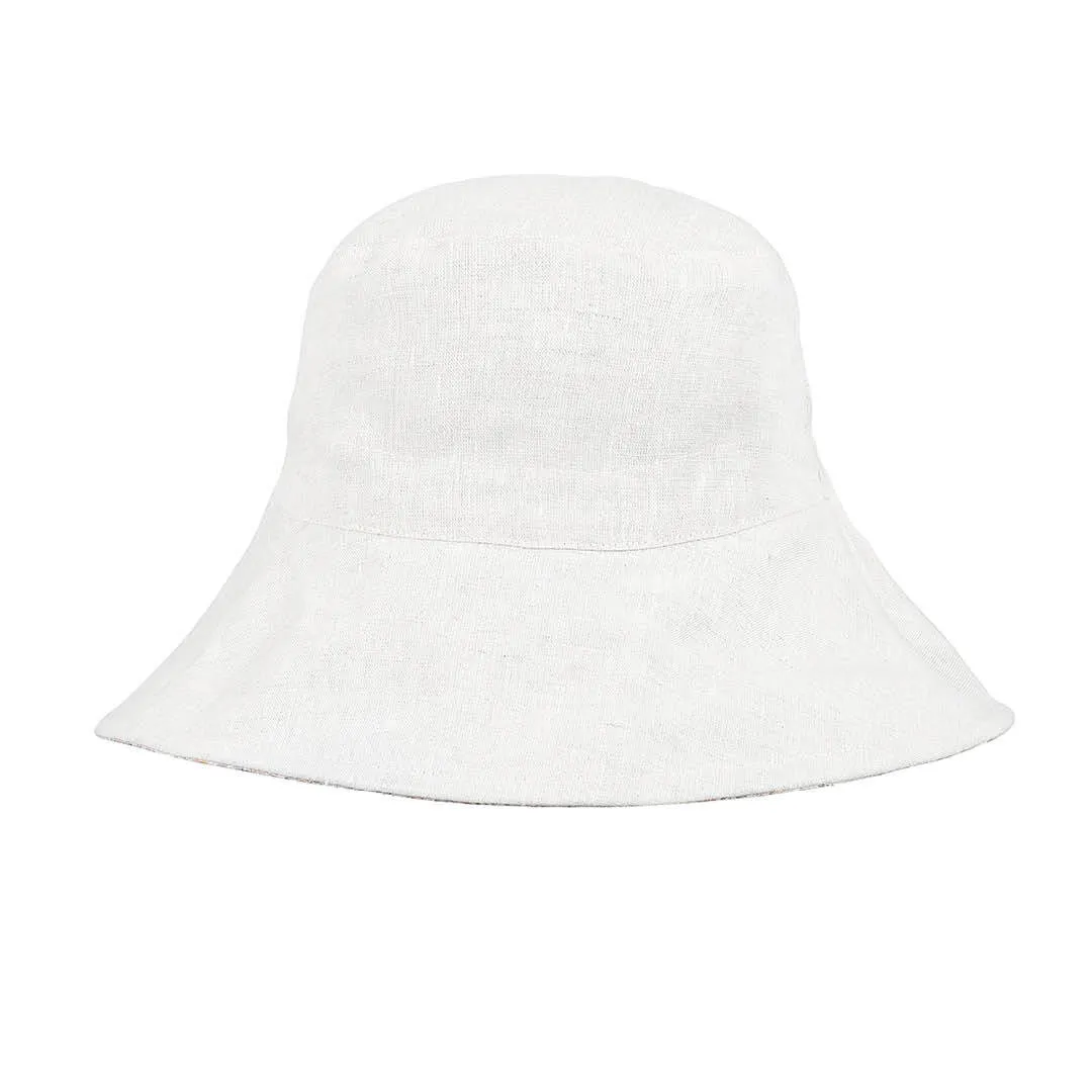 Bedhead Vacationer Reversible Adult Sun Hat - Faith / Flax