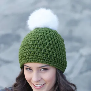 Bernat Crochet Quick Pompom Hat