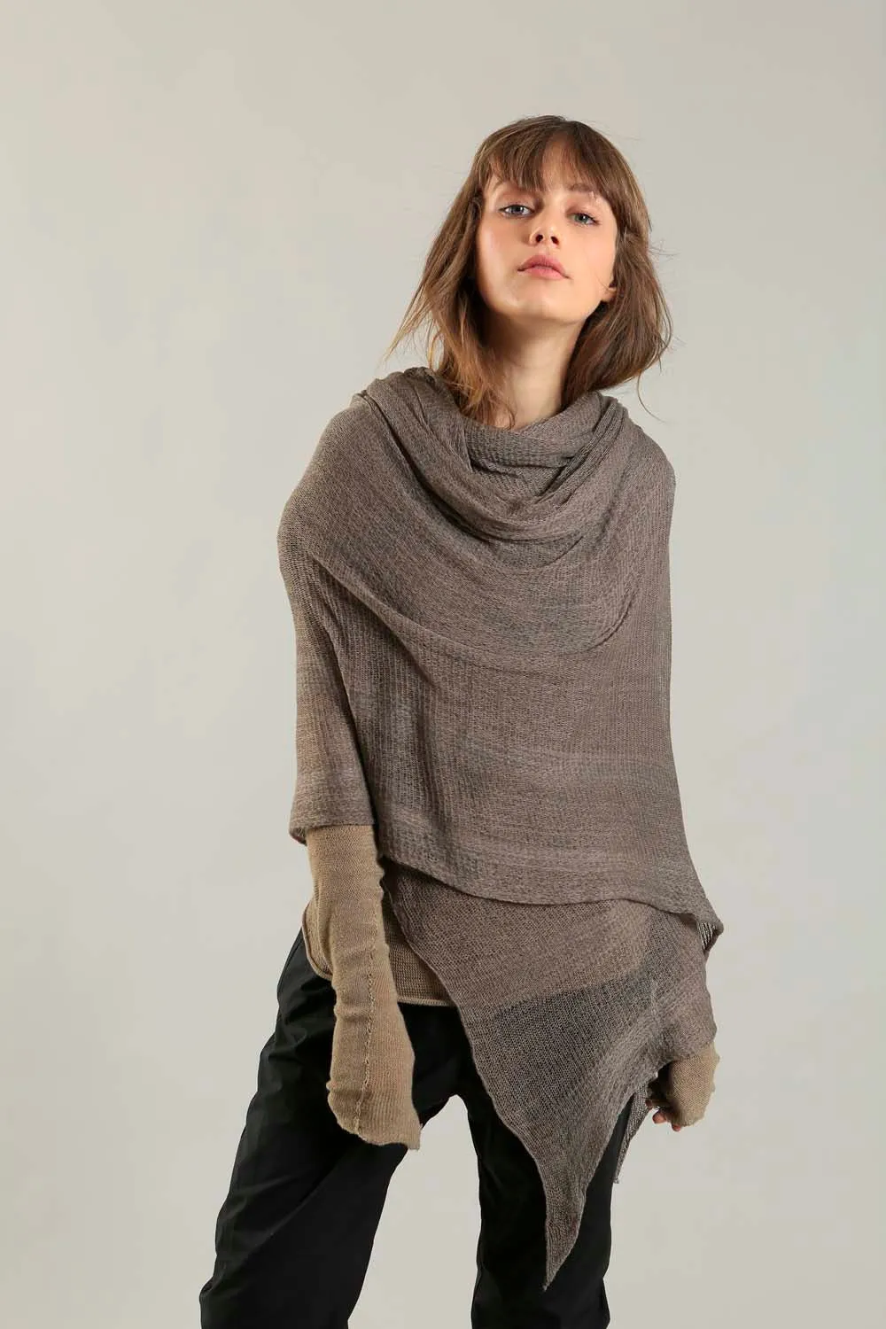 Big Air Bamboo & Soy Scarf - Dark Taupe