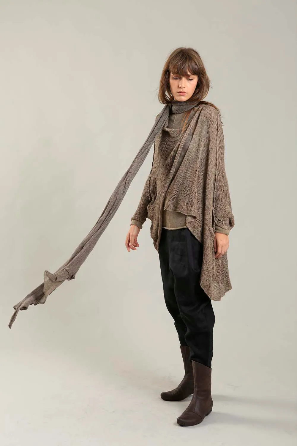 Big Air Bamboo & Soy Scarf - Dark Taupe