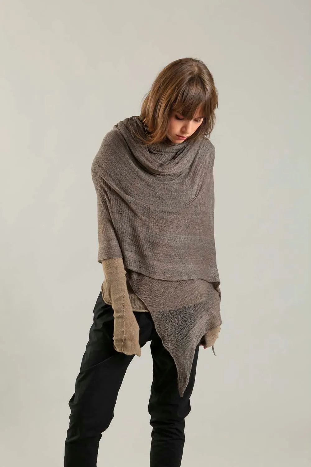 Big Air Bamboo & Soy Scarf - Dark Taupe