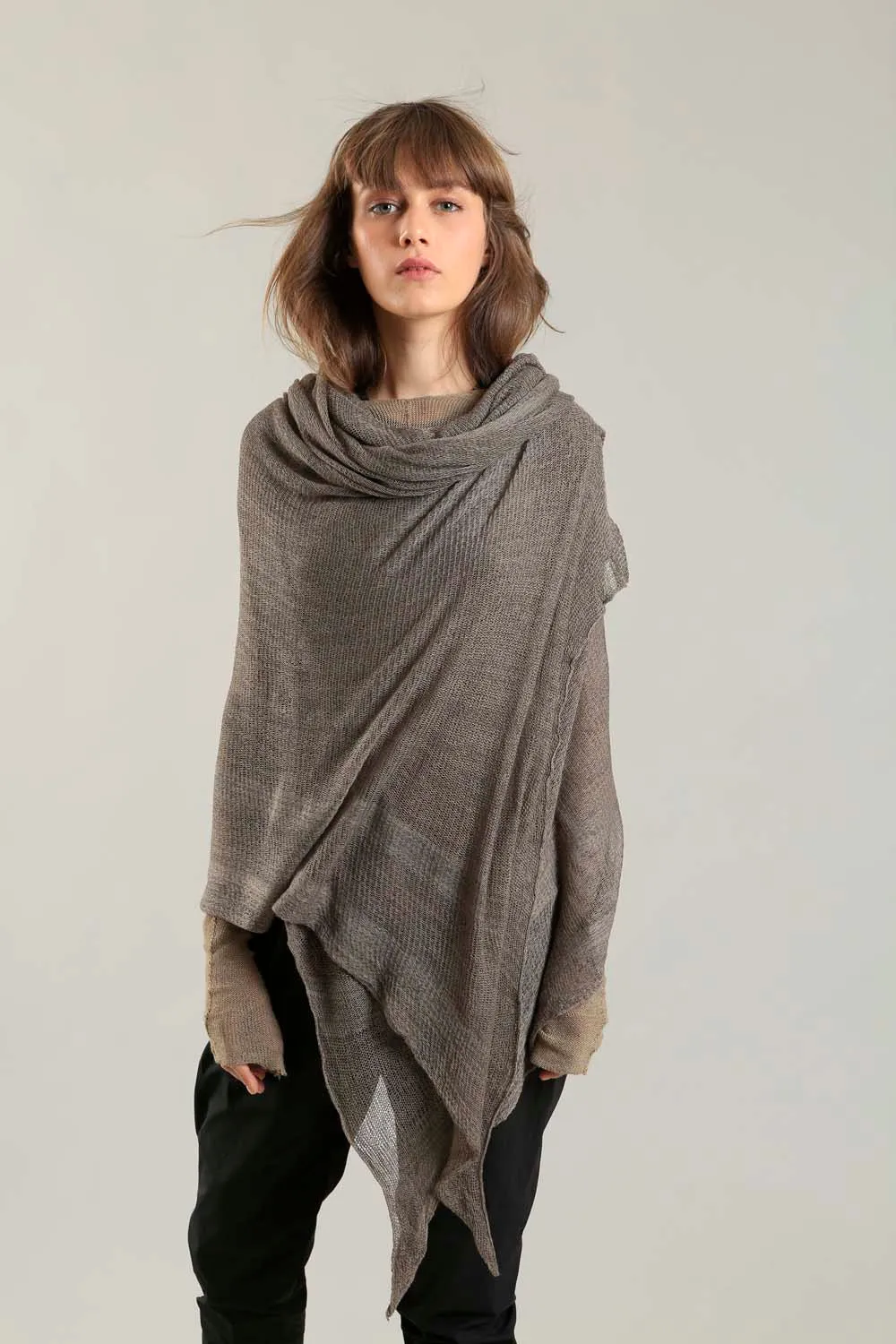 Big Air Bamboo & Soy Scarf - Dark Taupe