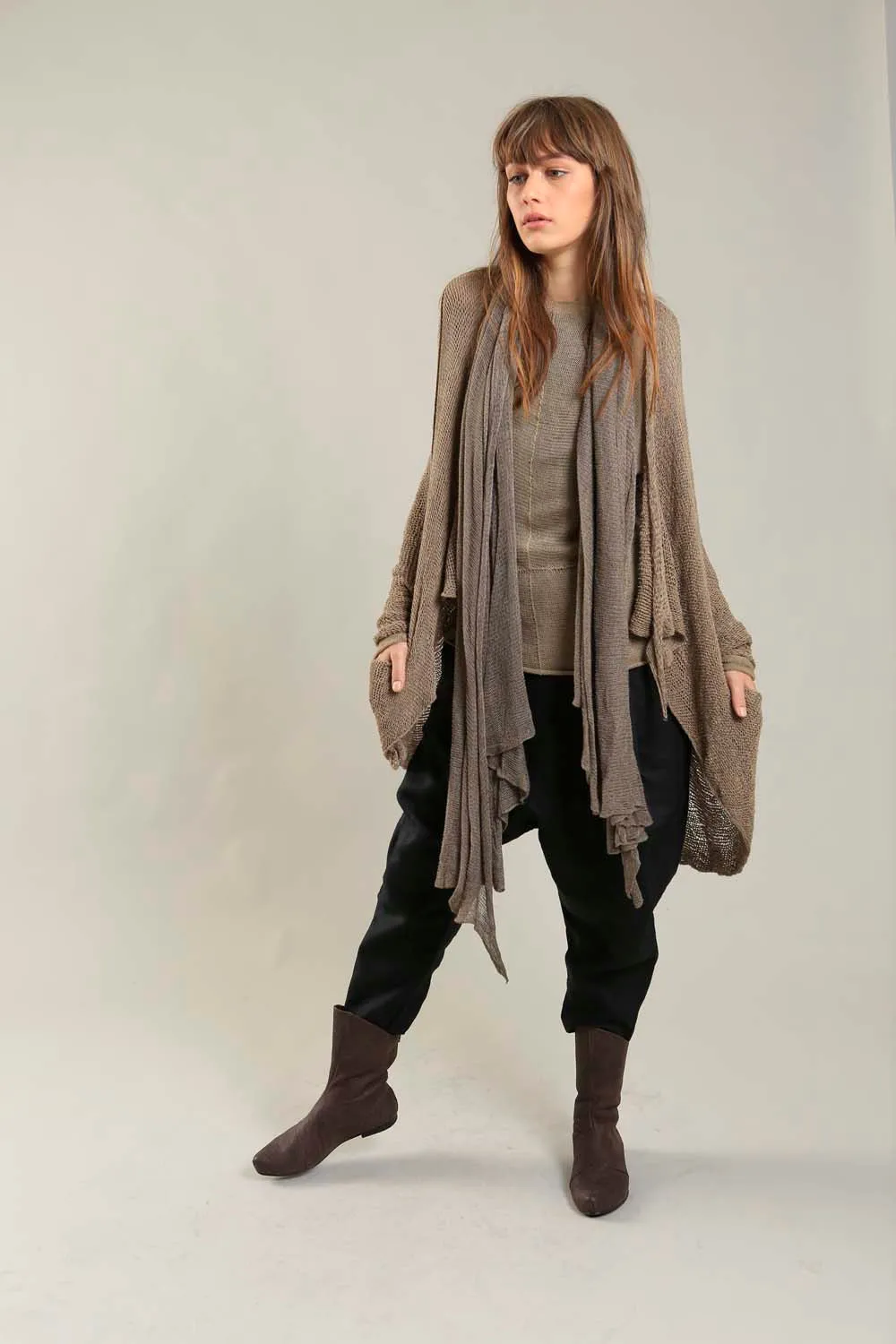 Big Air Bamboo & Soy Scarf - Dark Taupe