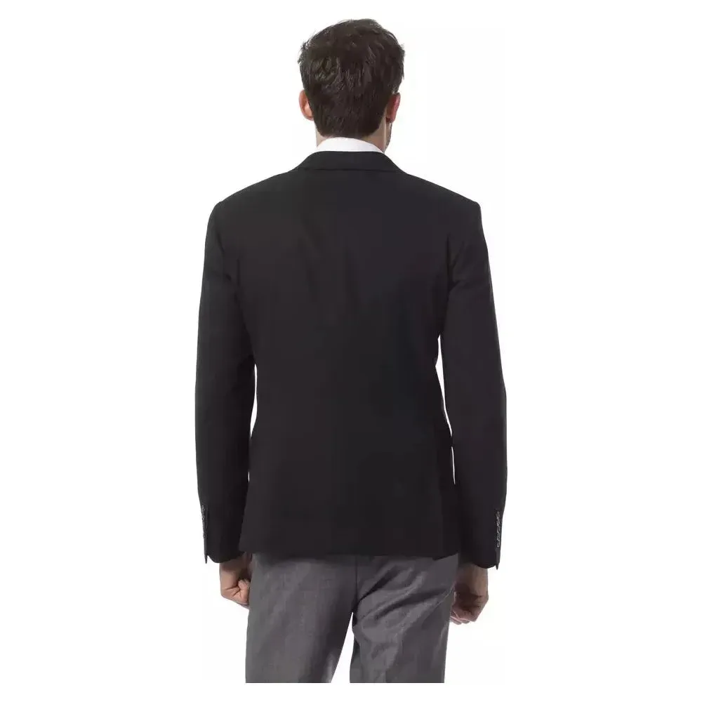 Billionaire Italian Couture Black Wool Men's Blazer