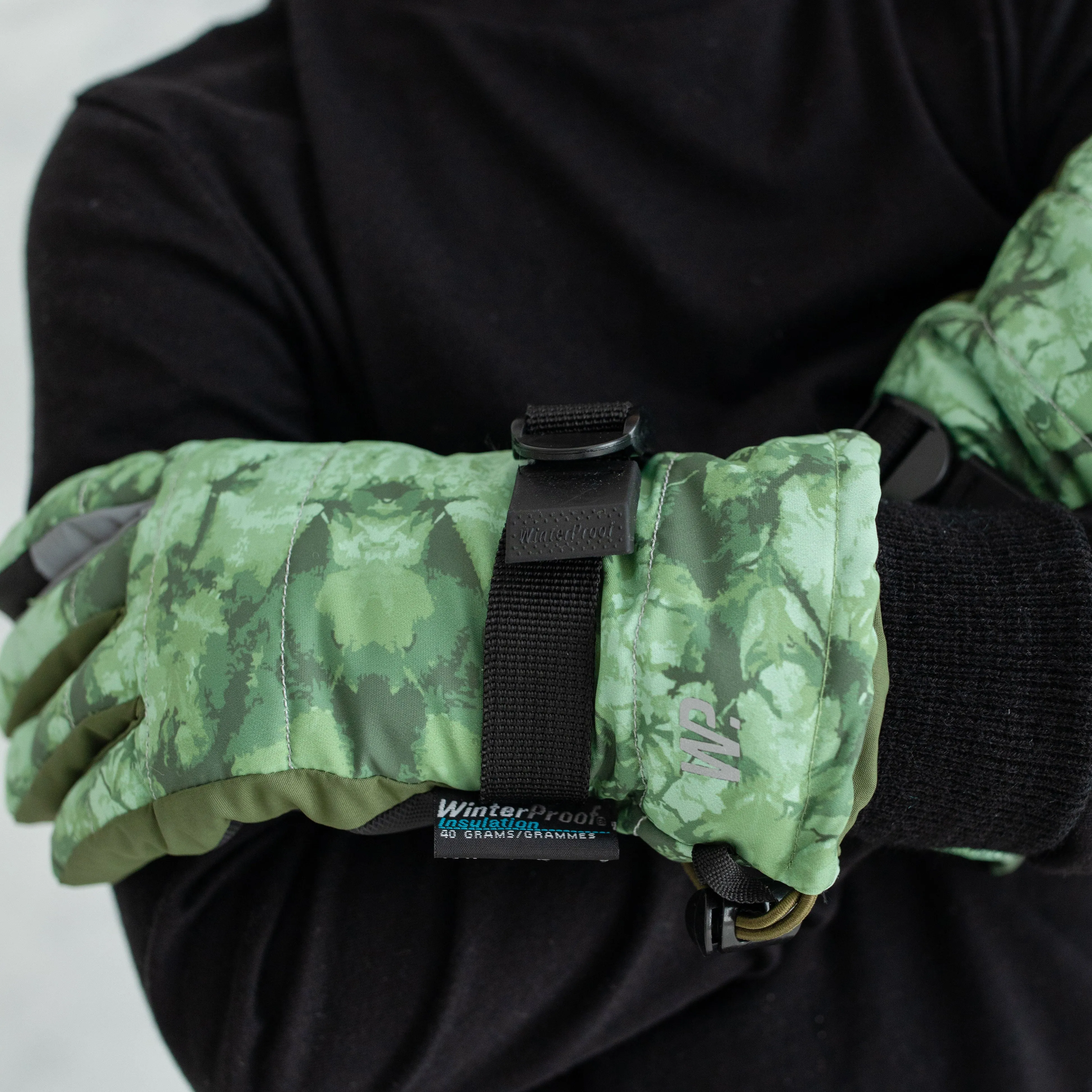 Boy's Camo Tie Dye Gloves