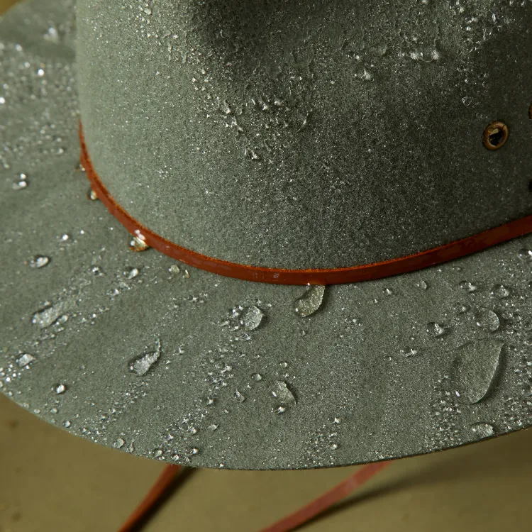 Brixton Wesley Weather Guard Fedora - Light Moss