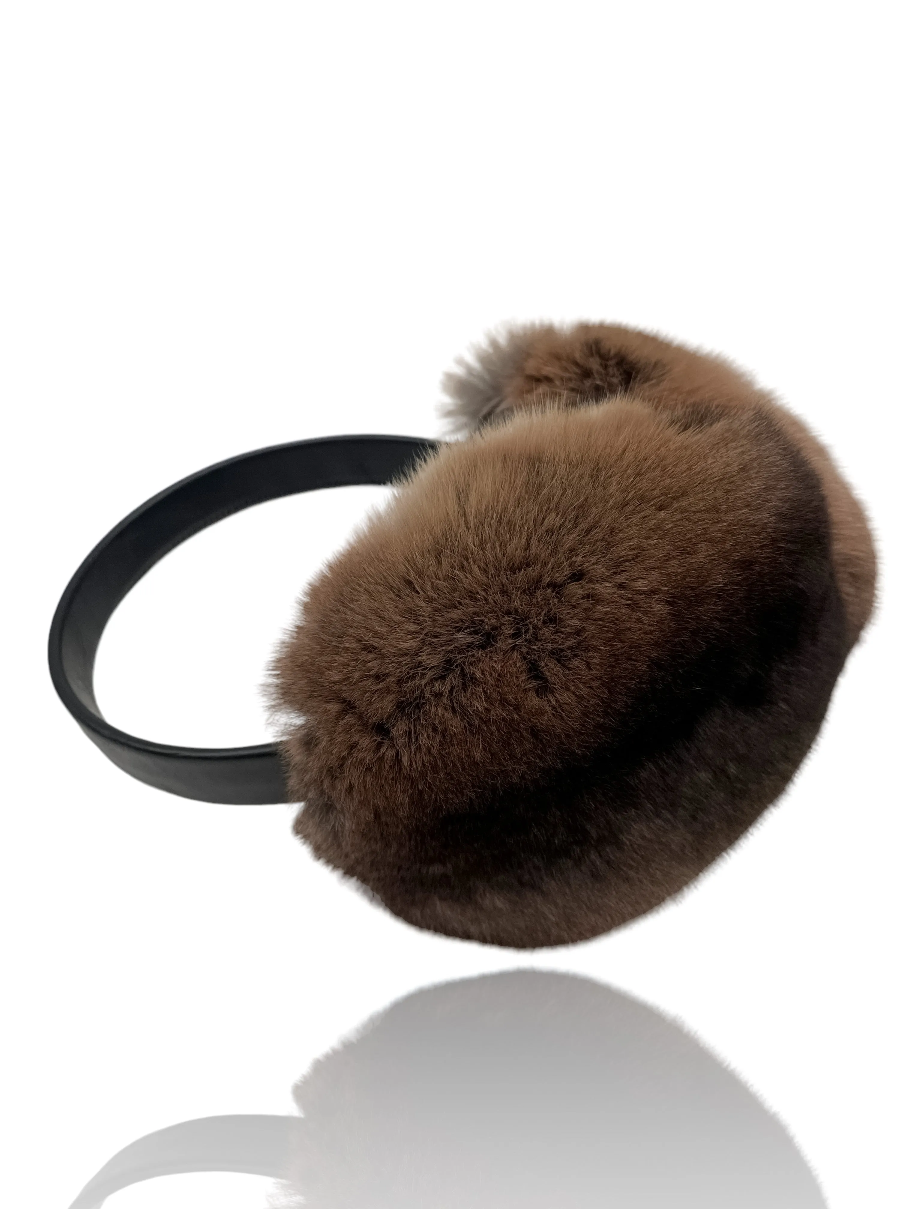 Brown Chinchilla Fur Earmuffs