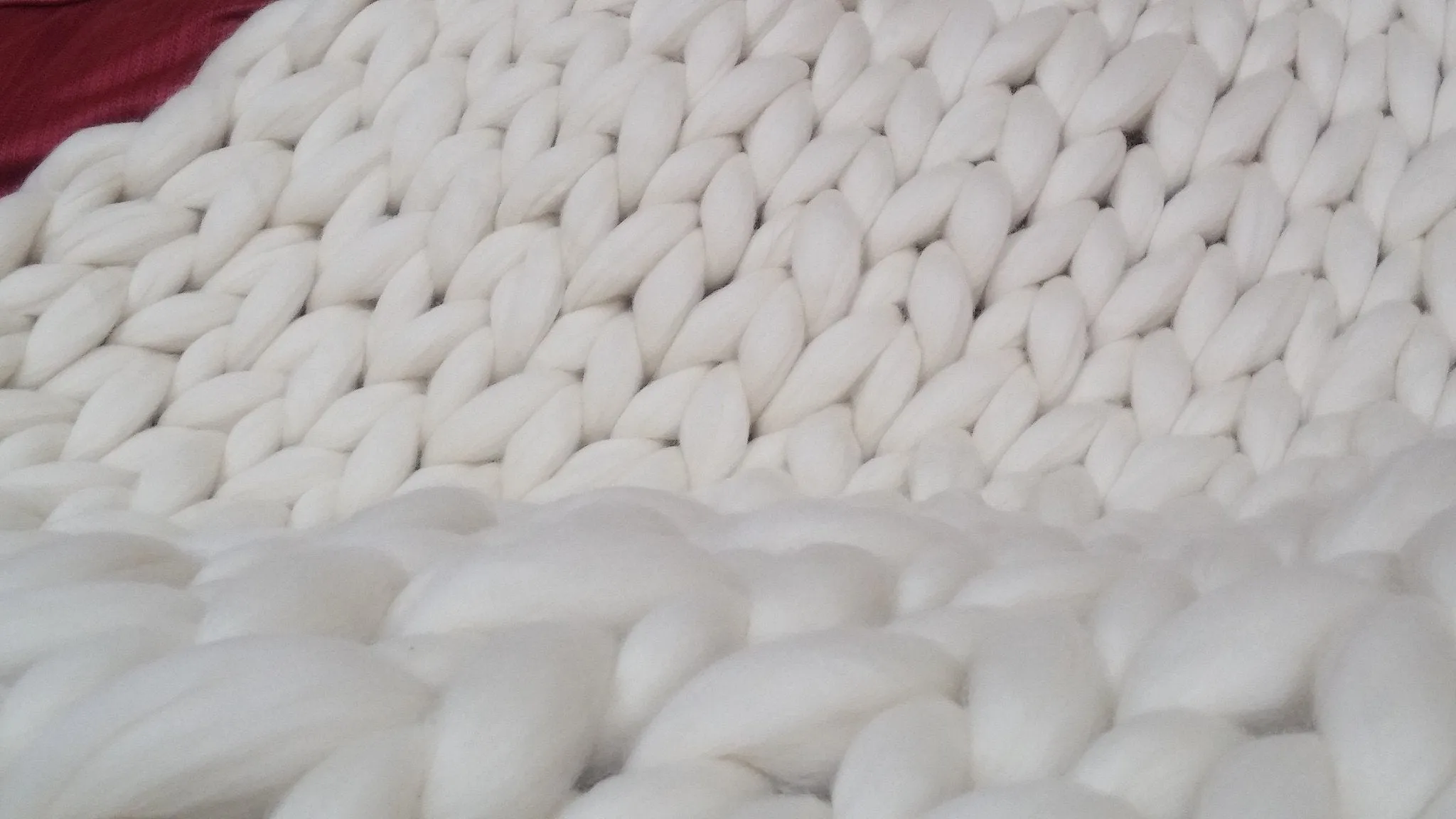 Chunky Knit Blanket, Chunky Wool Blanket, Chunky Blanket