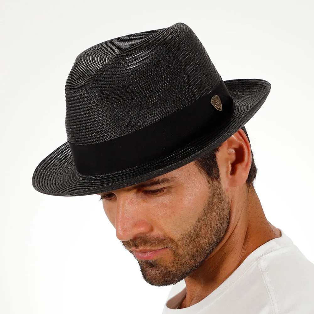 Classic Khaki Straw Fedora Hat