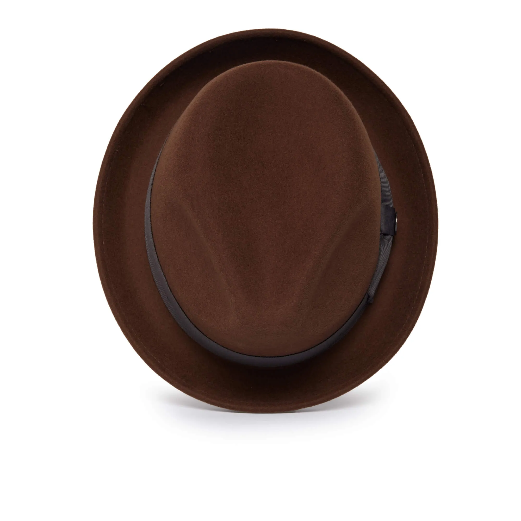 Classic Pork Pie Fedora Hat-Black