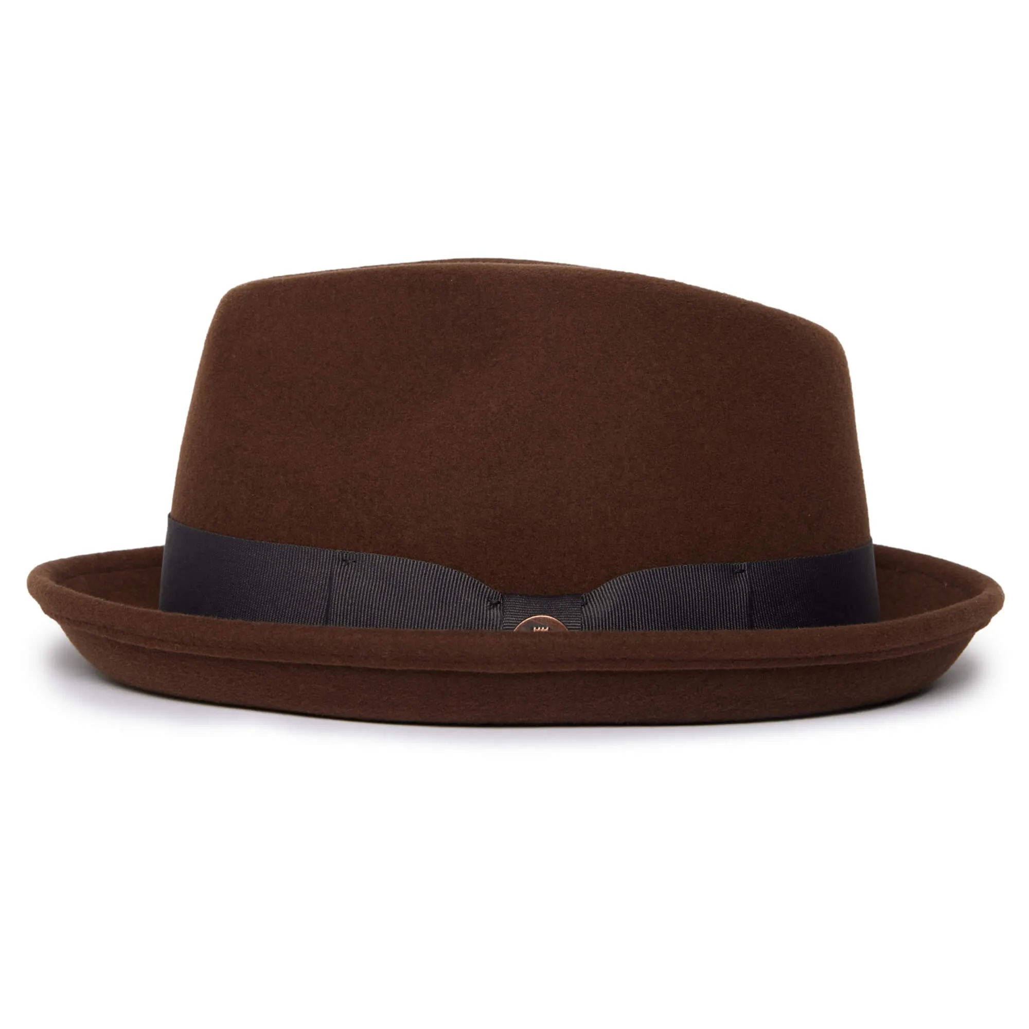 Classic Pork Pie Fedora Hat-Black