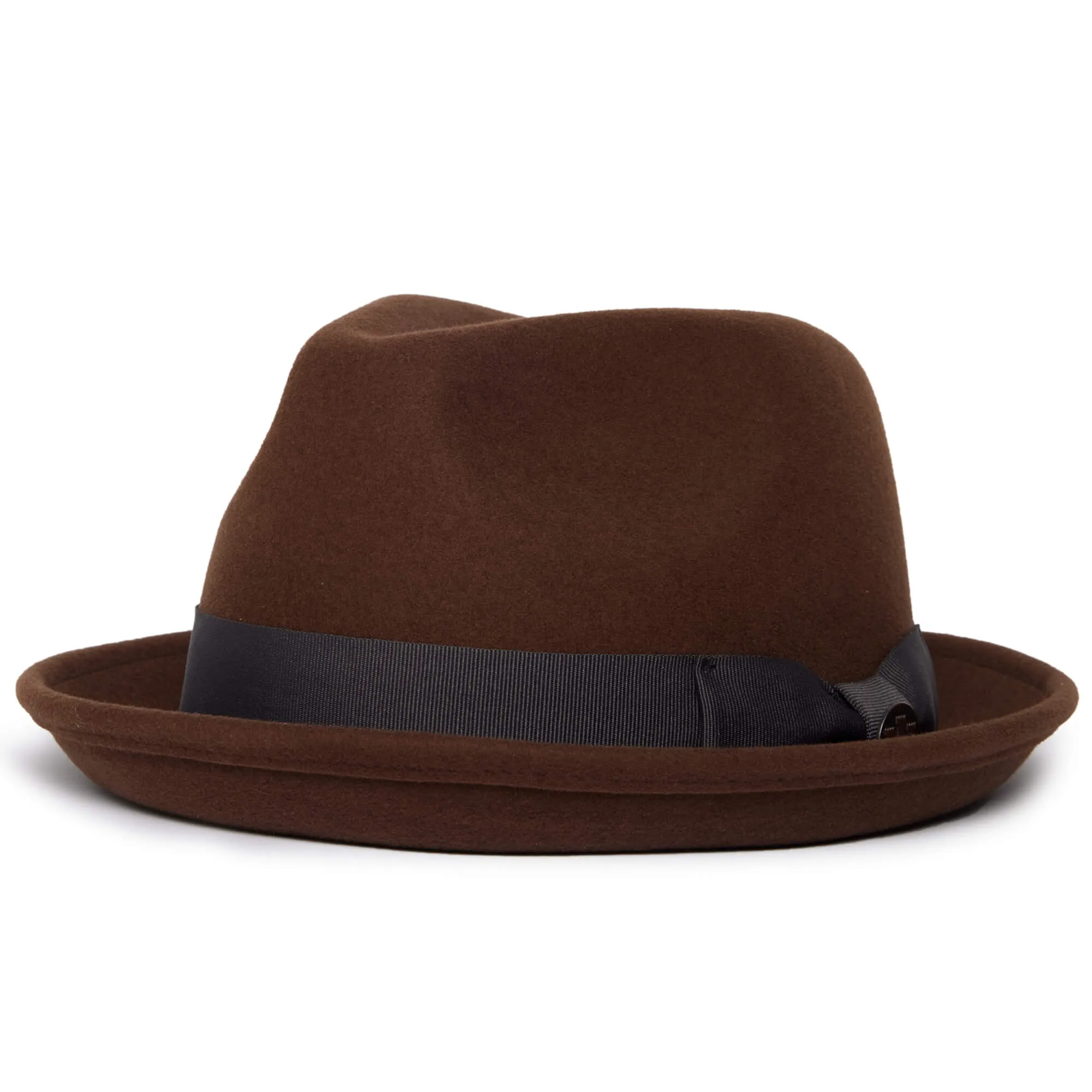 Classic Pork Pie Fedora Hat-Black