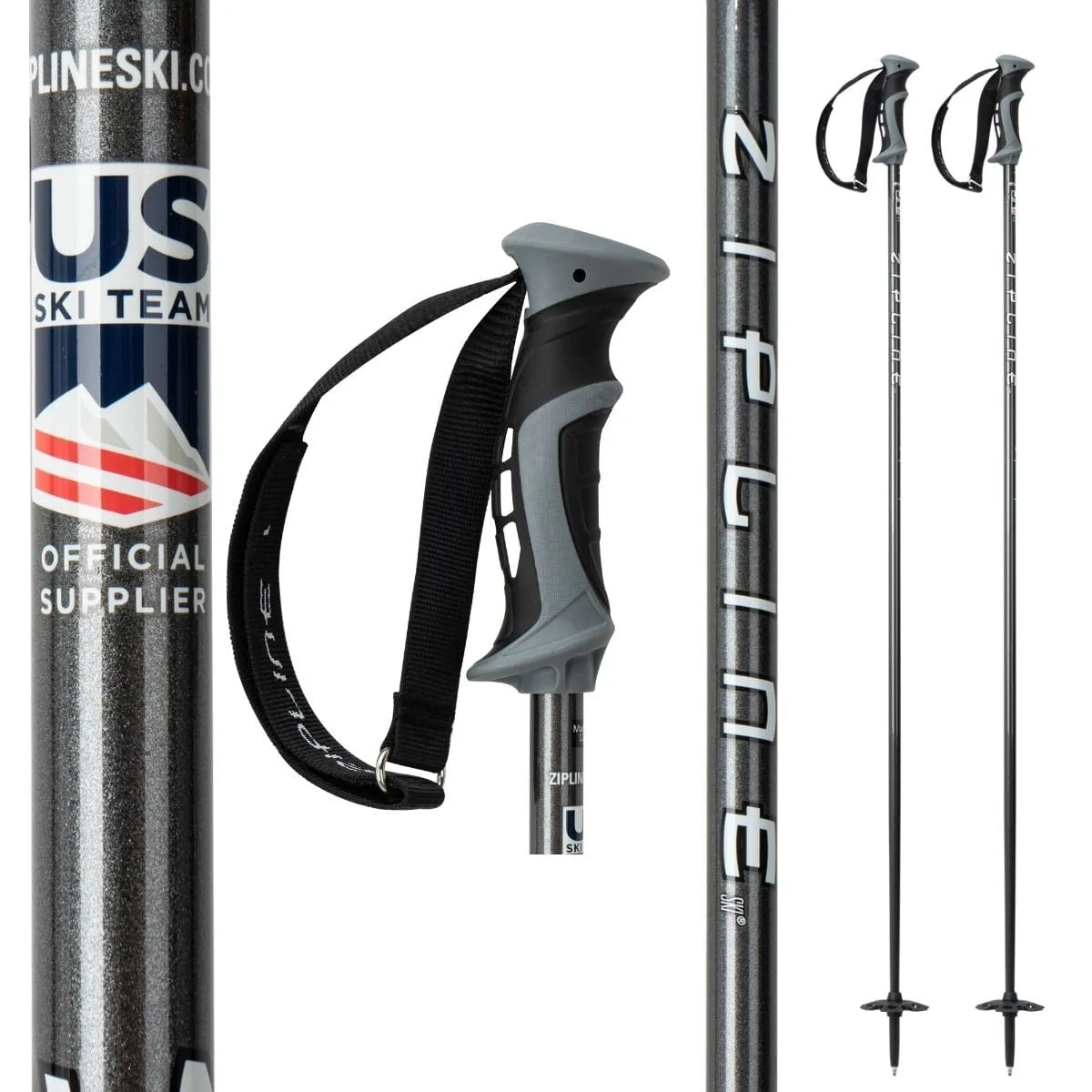 classic Zipline Blurr 16.0 Graphite Composite Ski Poles