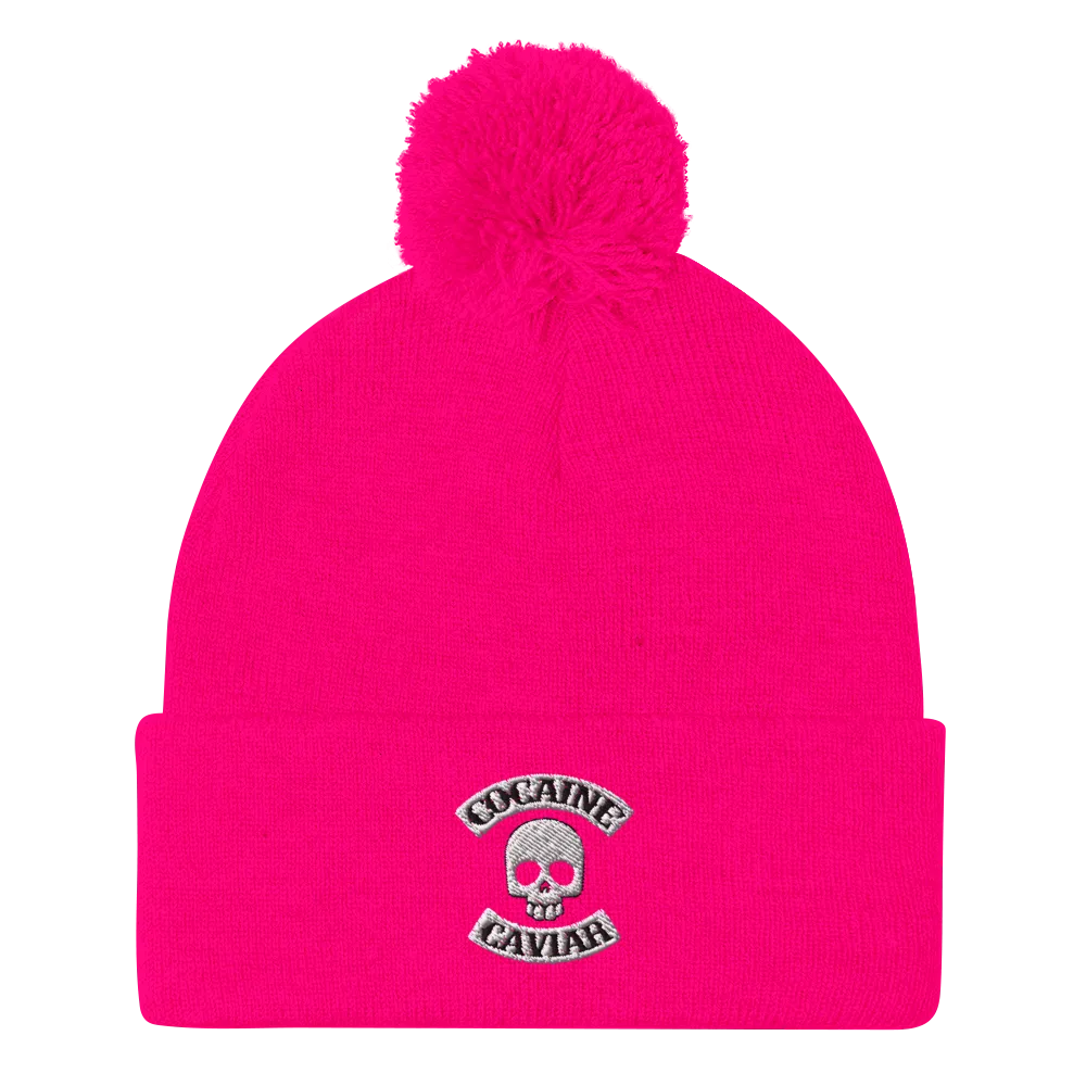 COCAINE & CAVIIAR SKULL BEANIE