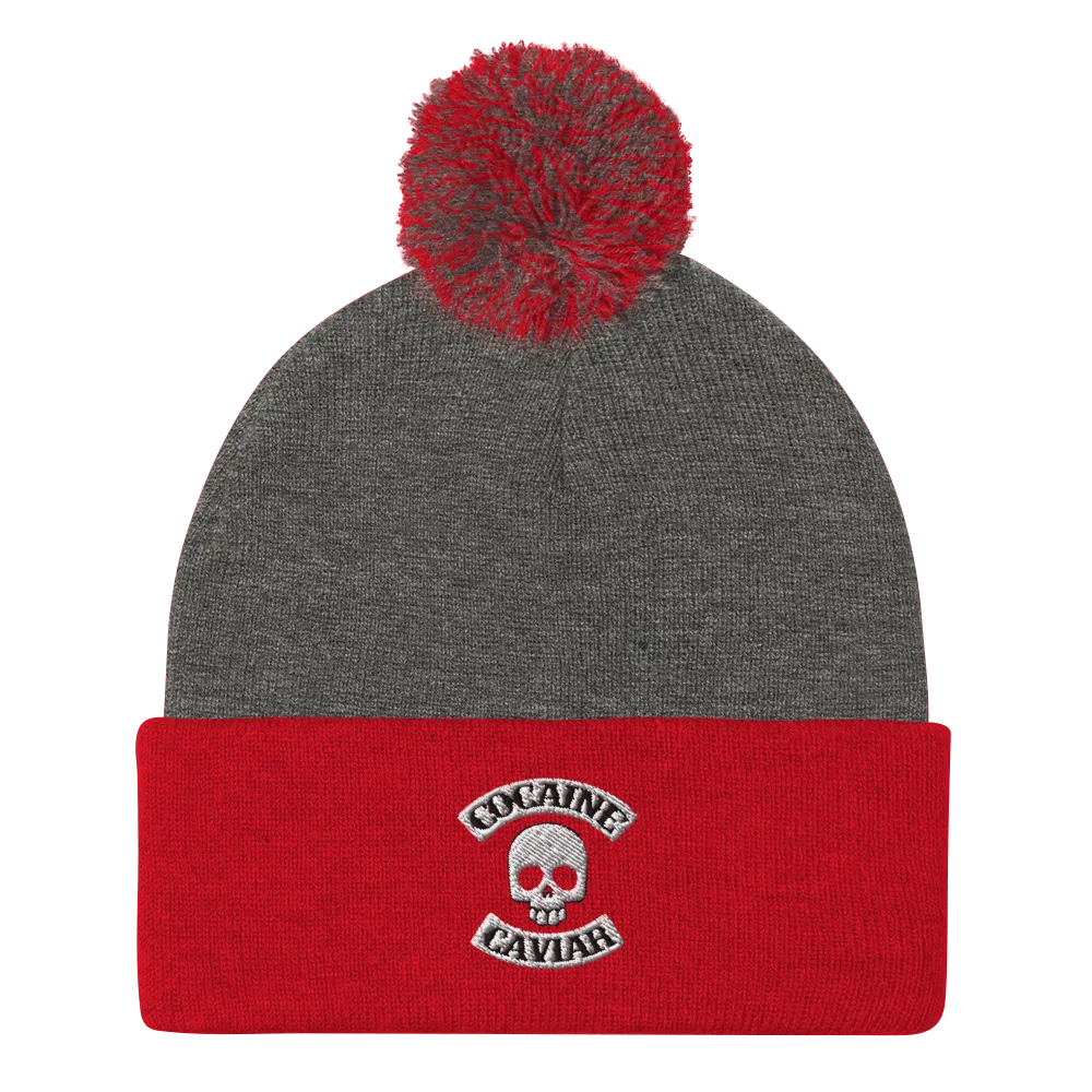 COCAINE & CAVIIAR SKULL BEANIE