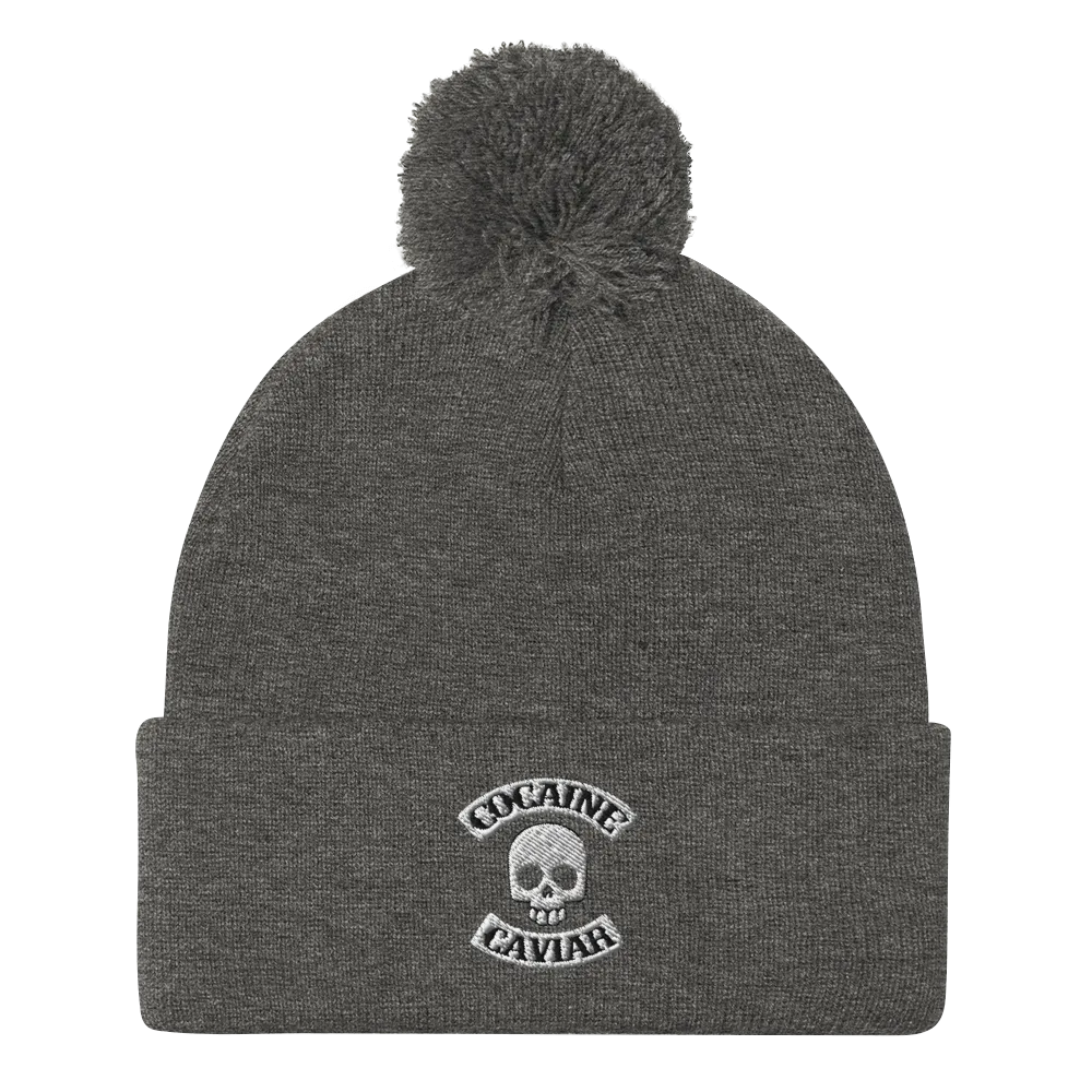 COCAINE & CAVIIAR SKULL BEANIE