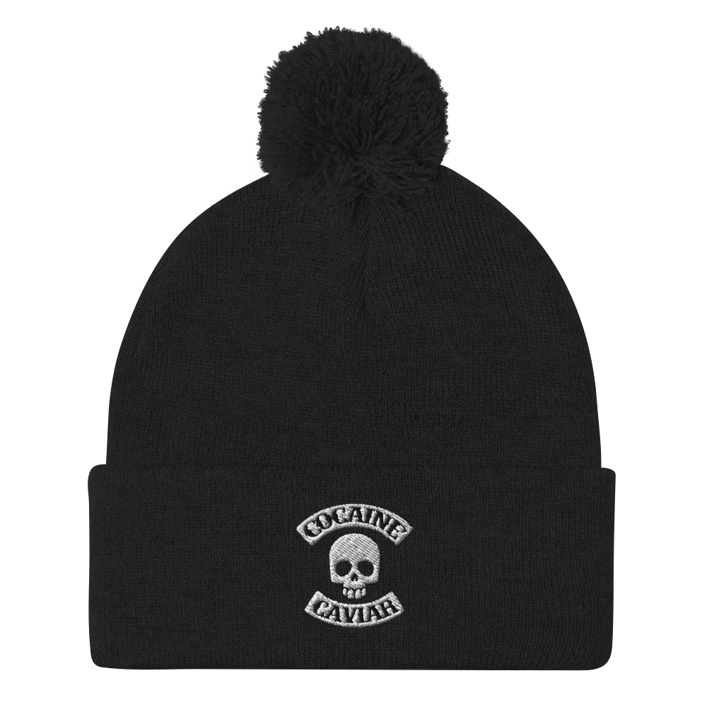 COCAINE & CAVIIAR SKULL BEANIE