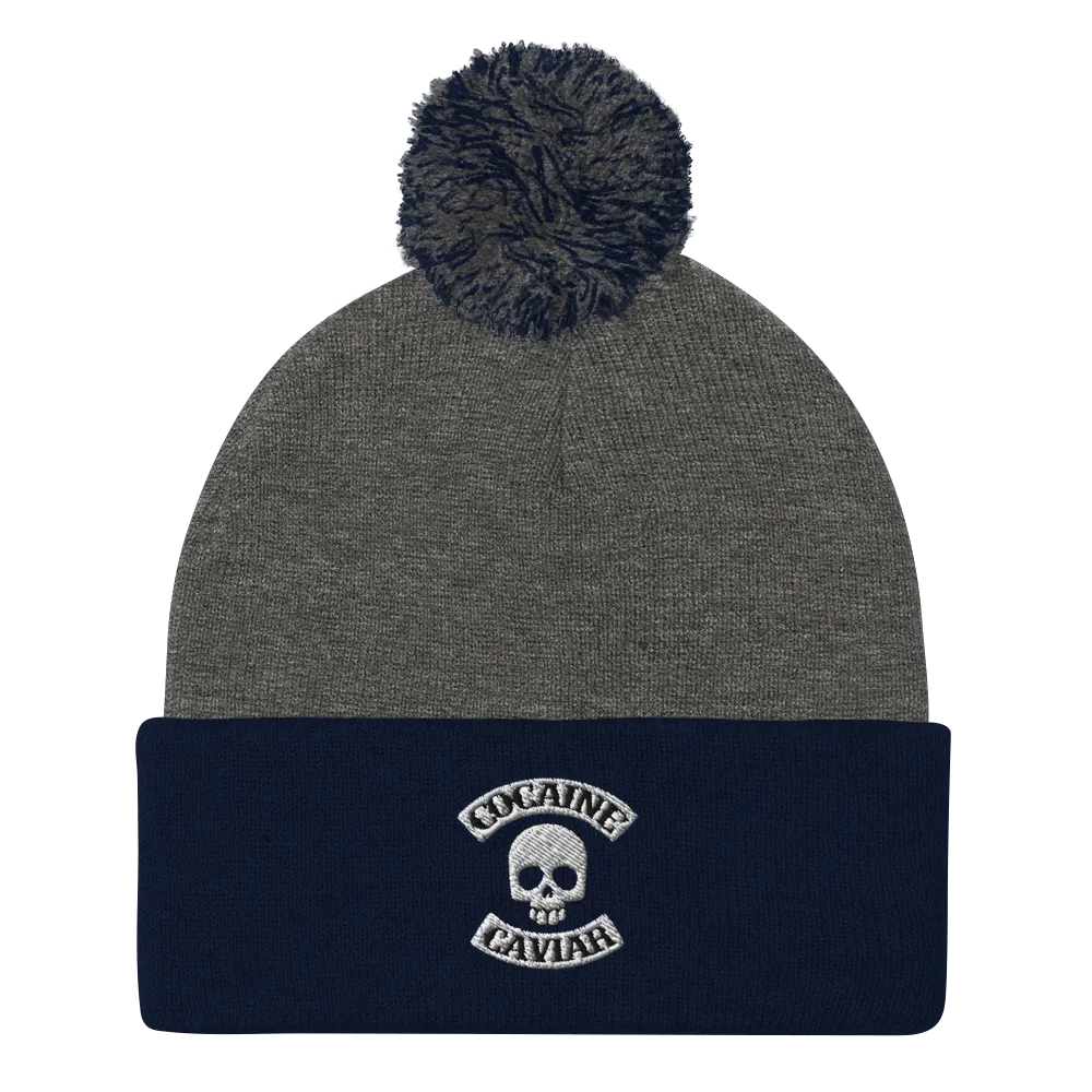 COCAINE & CAVIIAR SKULL BEANIE