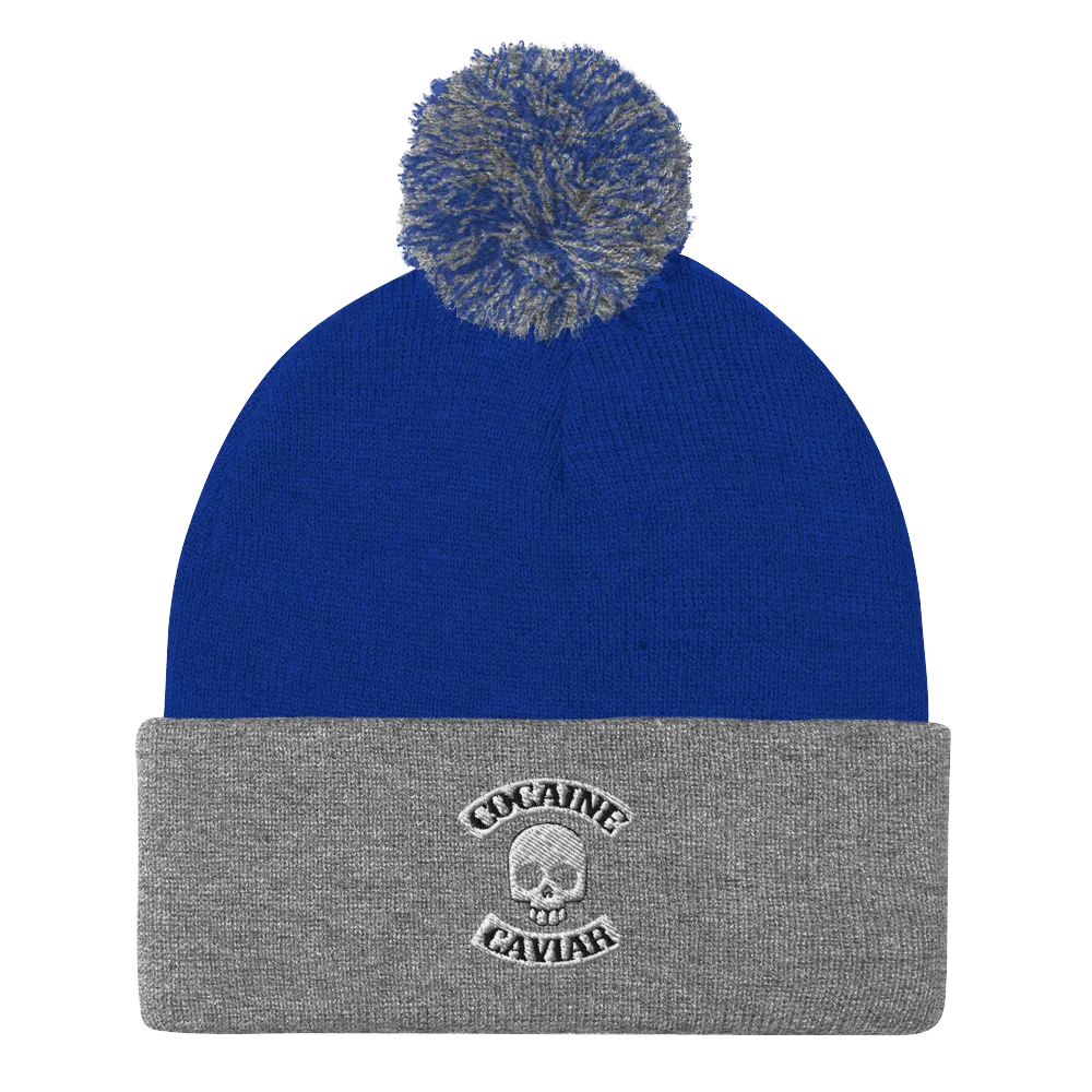 COCAINE & CAVIIAR SKULL BEANIE