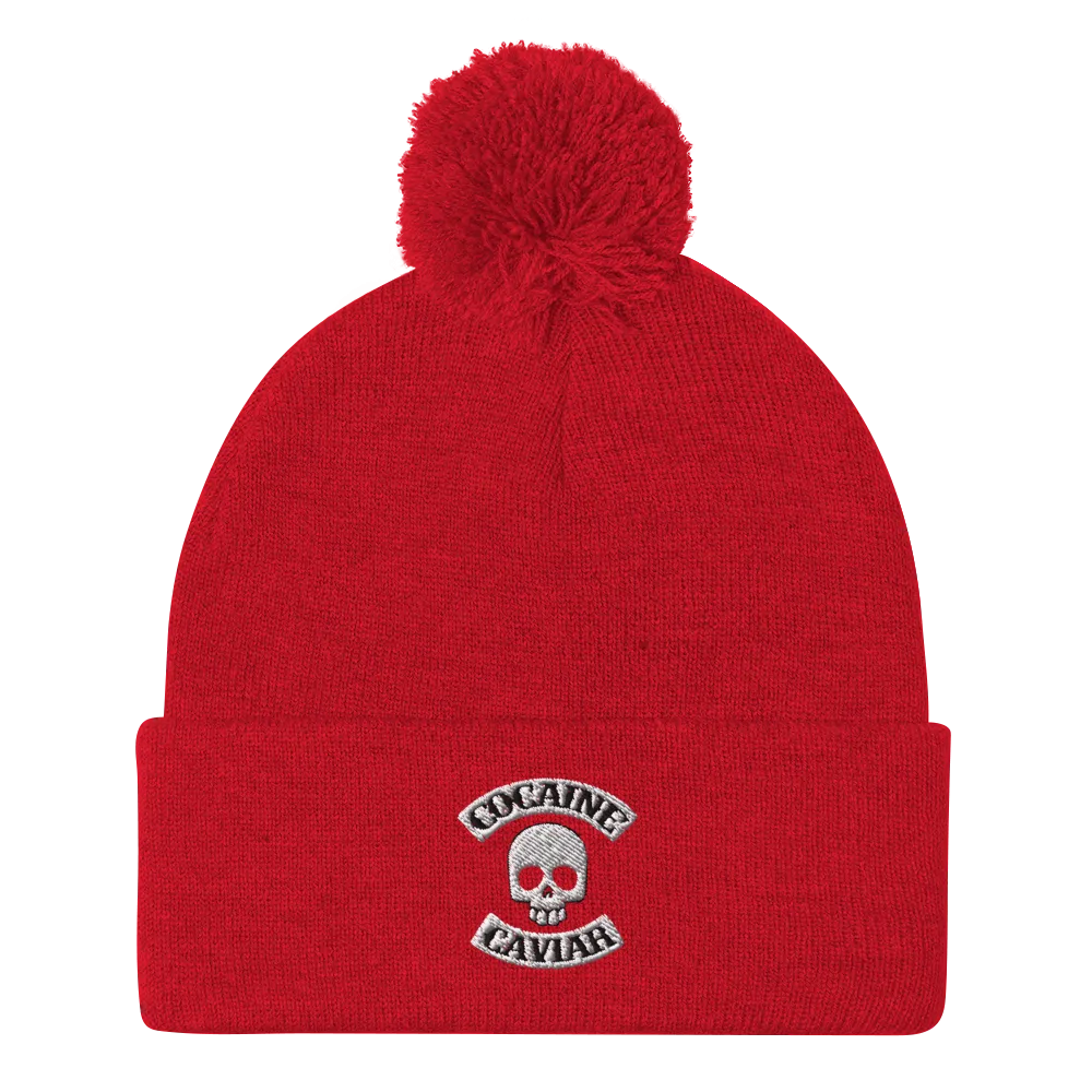 COCAINE & CAVIIAR SKULL BEANIE