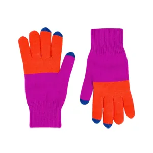 Colorblock Touchscreen Gloves in Classic NYC Color Palette