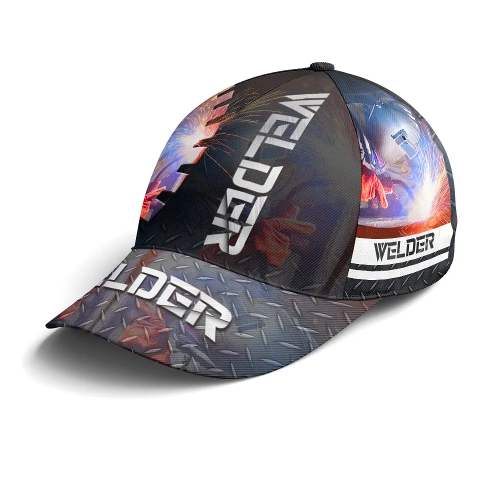 Cool Baseball Cap For Welder Metallic Style Coolspod