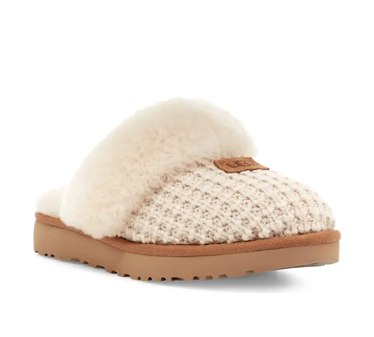 Cozy Knit- The Ugg Slipper in Cream