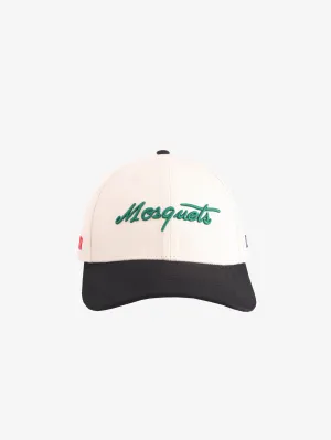 CREAM CONTRAST BLACK BASEBALL CAP "MOSQUETS"