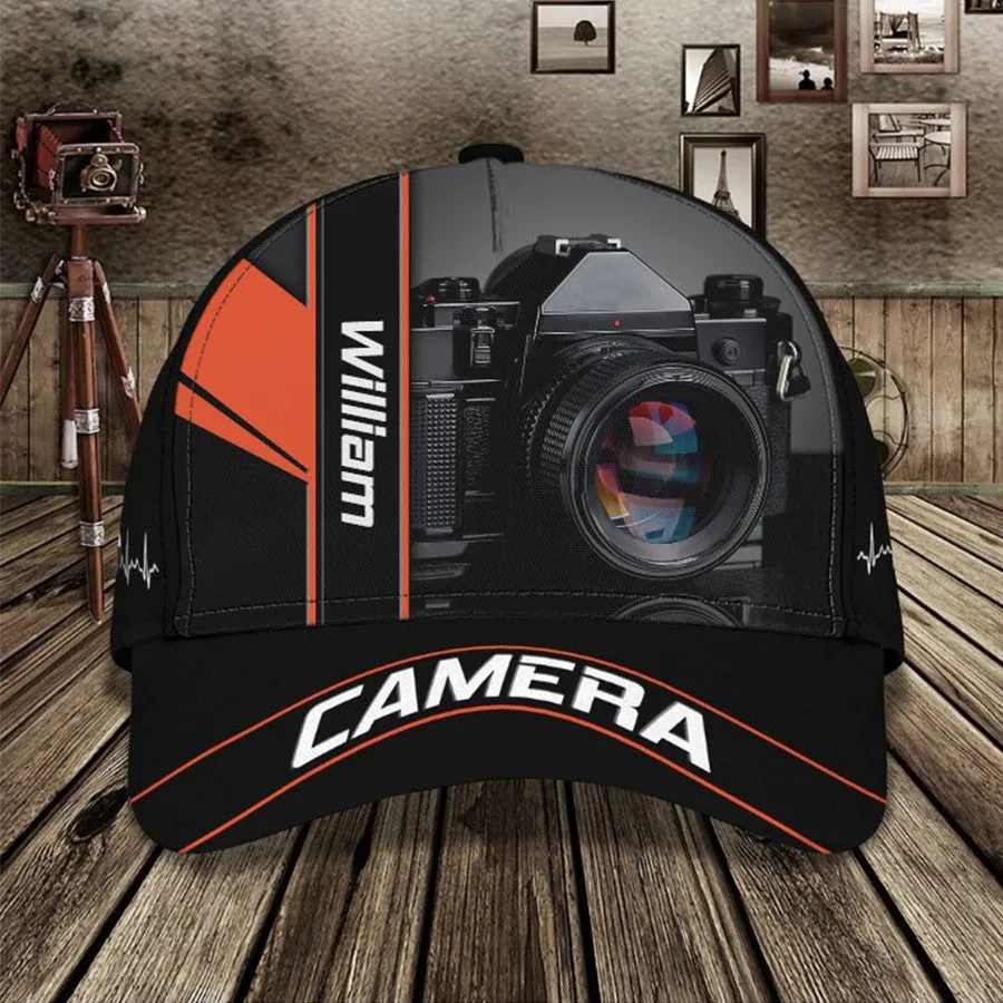 Customized Camera Lens Cap for Cameraman, Camera Hat 3D All Over Printed for Husband , Boyfriend