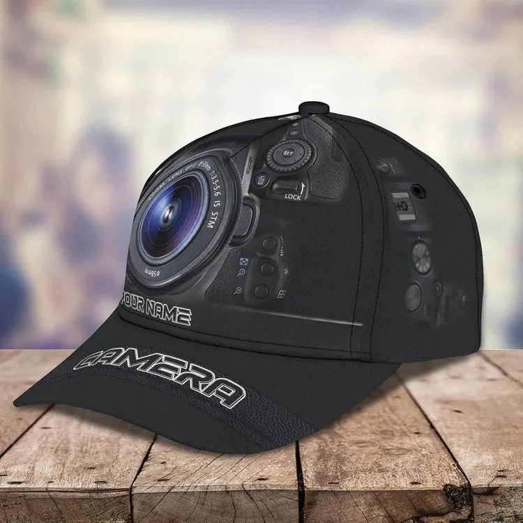 Customized Camera Lens Cap for Cameraman, Camera Hat 3D All Over Printed for Husband , Boyfriend