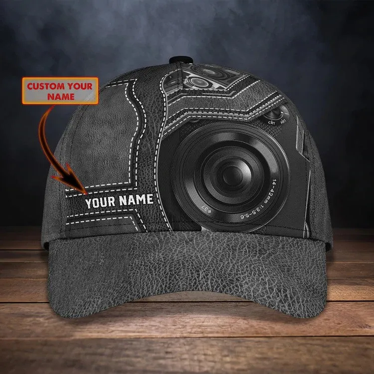 Customized Camera Lens Cap for Cameraman, Camera Hat 3D All Over Printed for Husband , Boyfriend