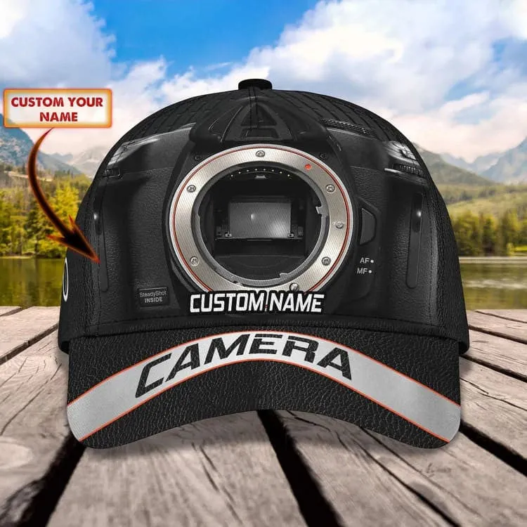 Customized Camera Lens Cap for Cameraman, Camera Hat 3D All Over Printed for Husband , Boyfriend