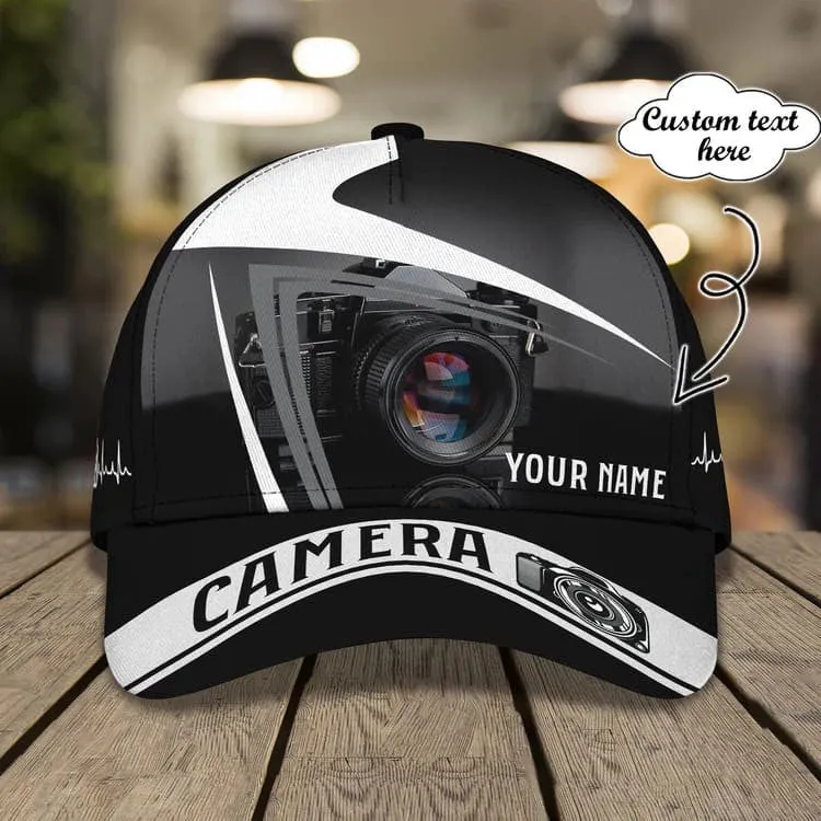 Customized Camera Lens Cap for Cameraman, Camera Hat 3D All Over Printed for Husband , Boyfriend