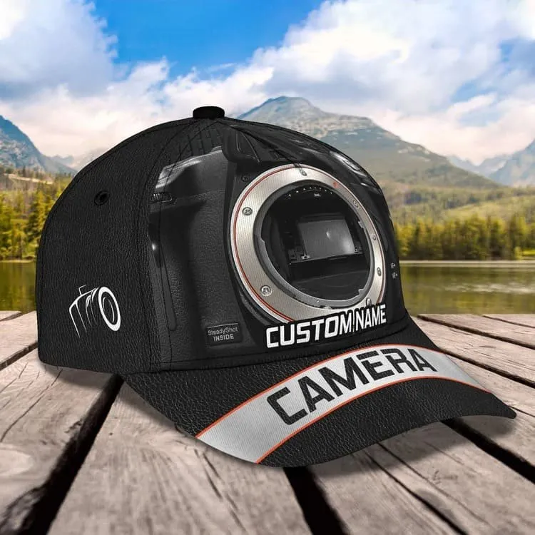 Customized Camera Lens Cap for Cameraman, Camera Hat 3D All Over Printed for Husband , Boyfriend