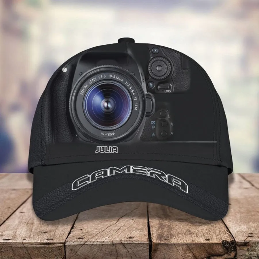 Customized Camera Lens Cap for Cameraman, Camera Hat 3D All Over Printed for Husband , Boyfriend