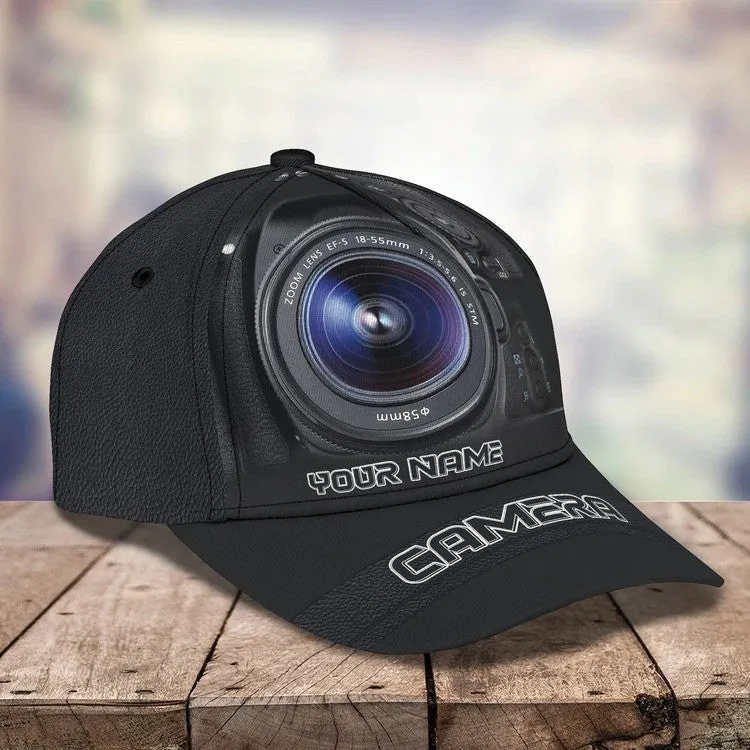 Customized Camera Lens Cap for Cameraman, Camera Hat 3D All Over Printed for Husband , Boyfriend