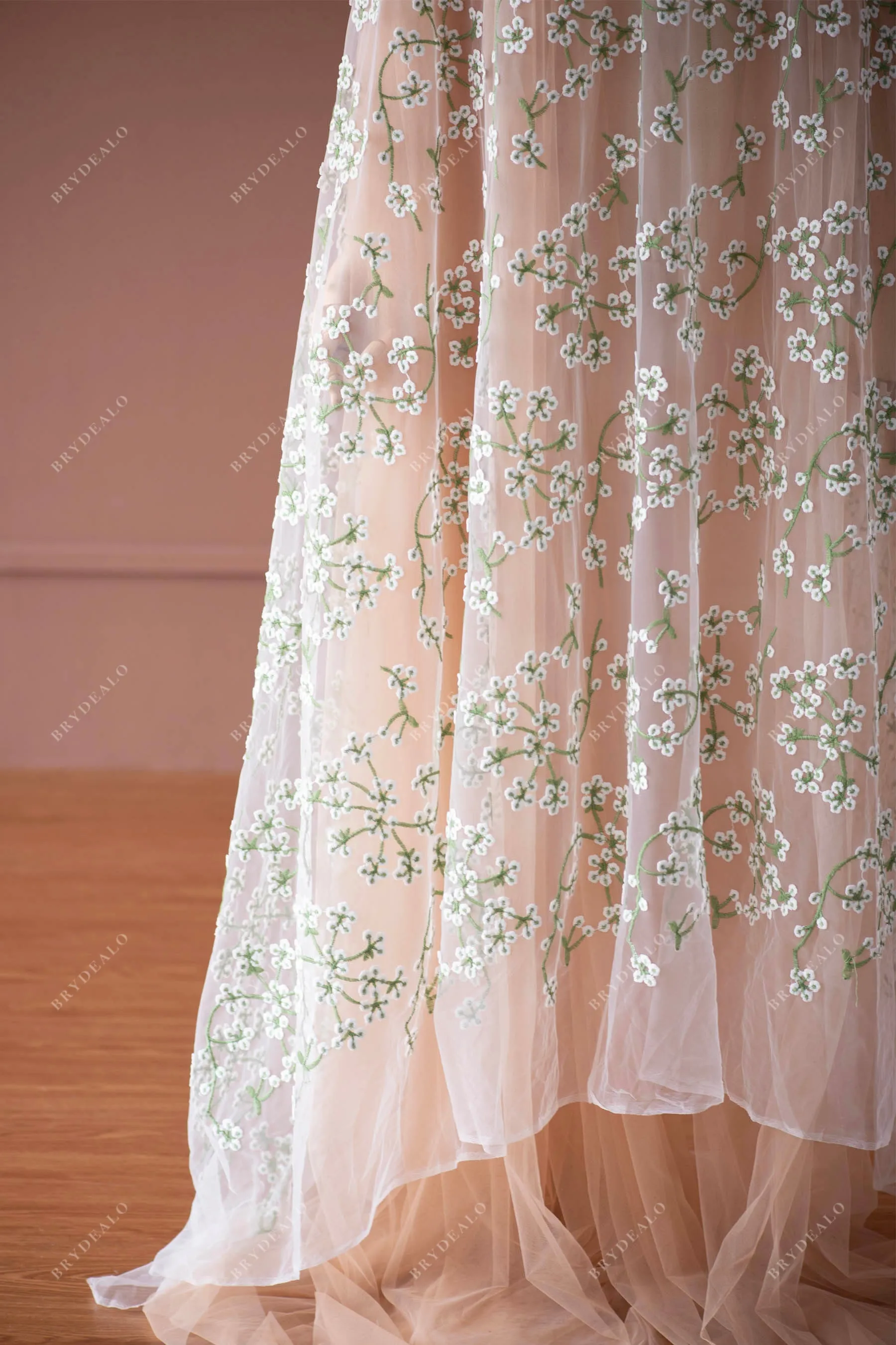 Dainty Small Flower Lace Fabric for Sale