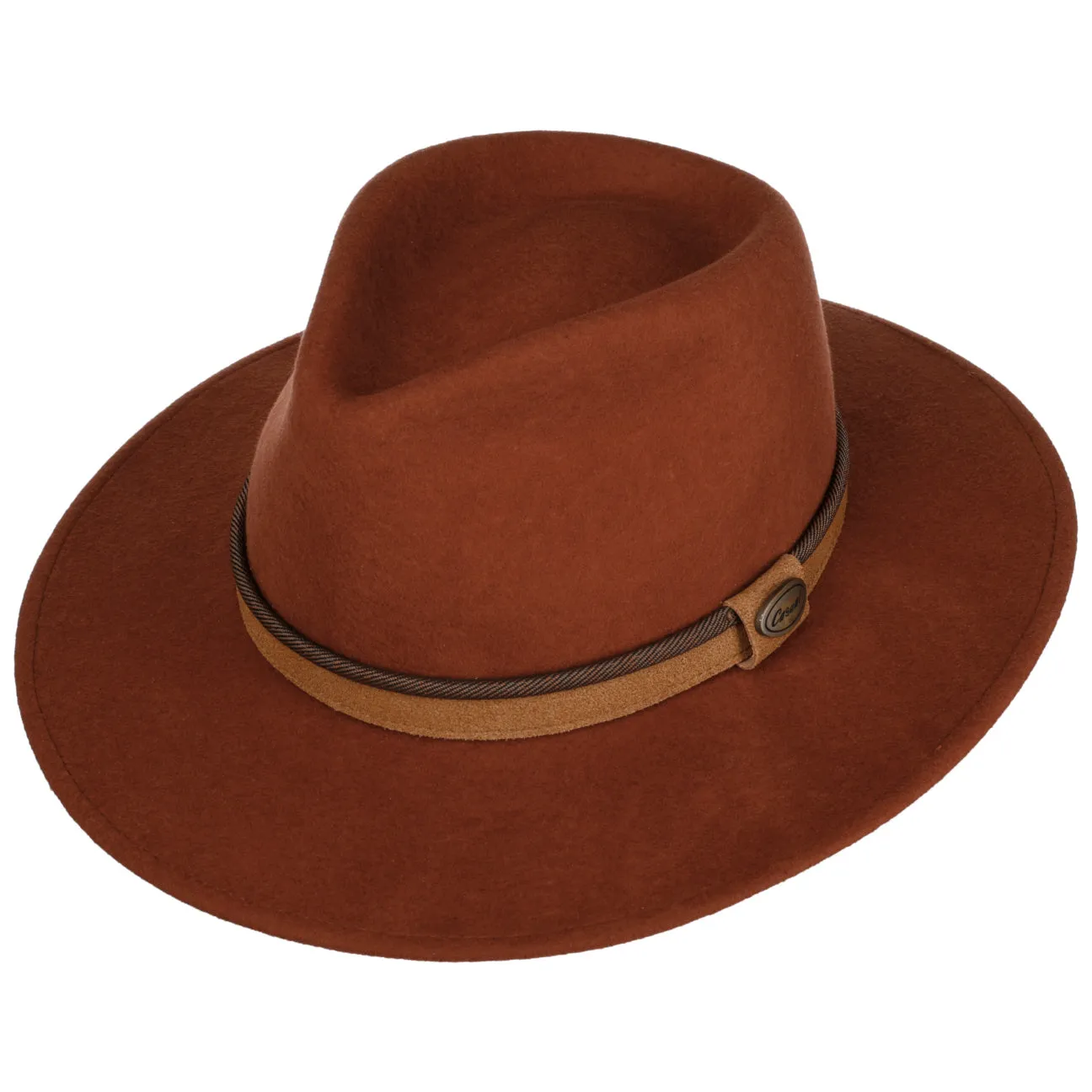 Dapper Gent's Fedora Traveller Wool Fedora Hat