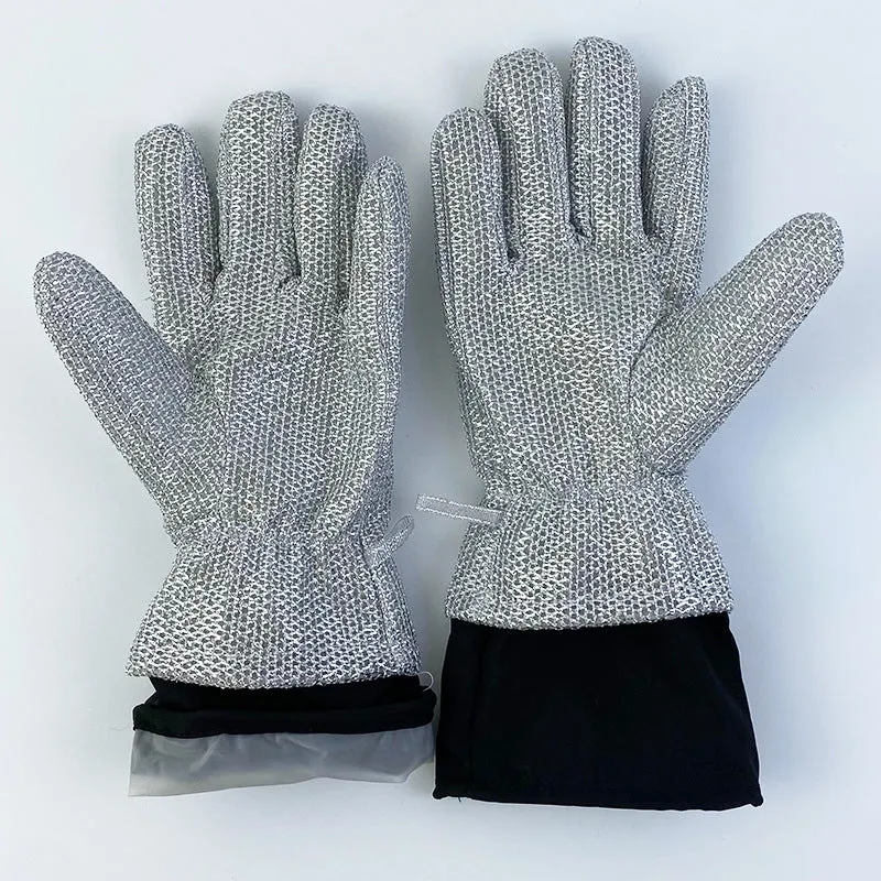 Durable Household Cleaning Silver Gloves