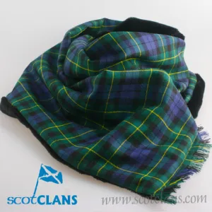 Faux Fur and Tartan Scarf