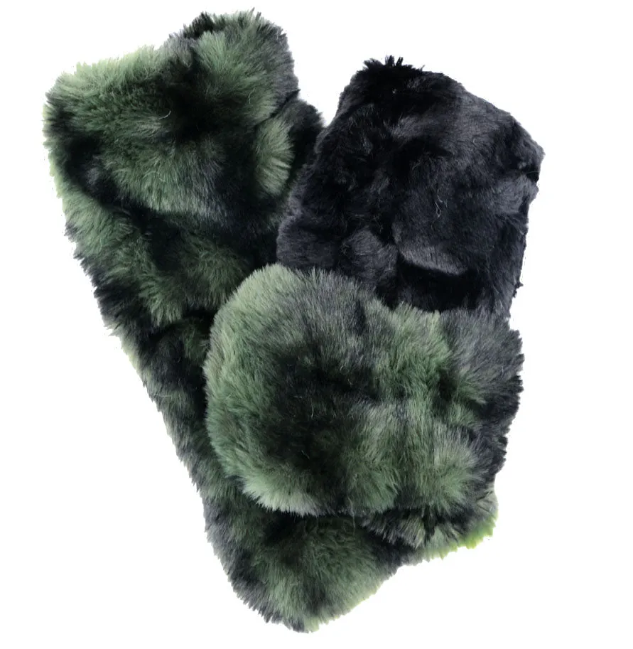 Fingerless / Texting Gloves (Mid-Length) - Royal Opulence Faux Furs