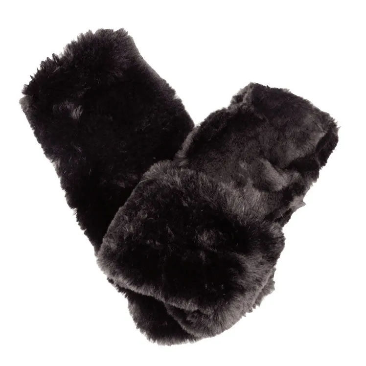 Fingerless / Texting Gloves (Mid-Length) - Royal Opulence Faux Furs