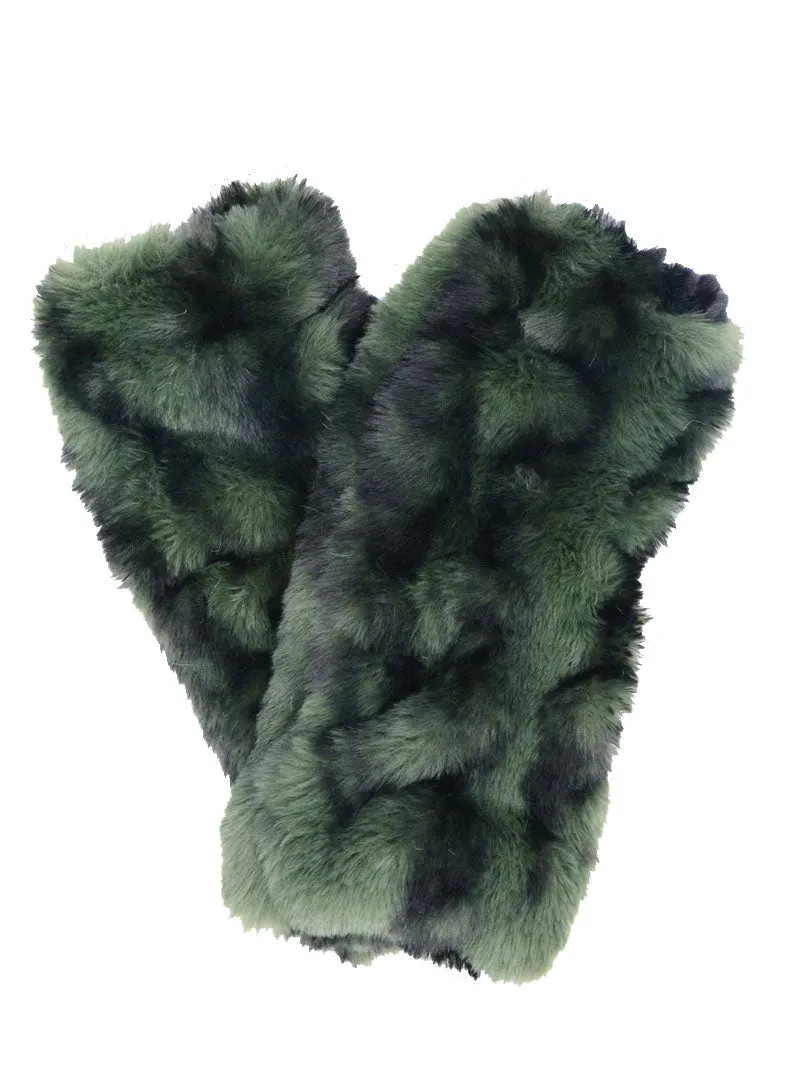 Fingerless / Texting Gloves (Mid-Length) - Royal Opulence Faux Furs