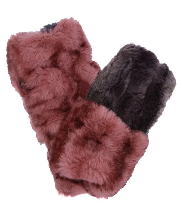 Fingerless / Texting Gloves (Mid-Length) - Royal Opulence Faux Furs