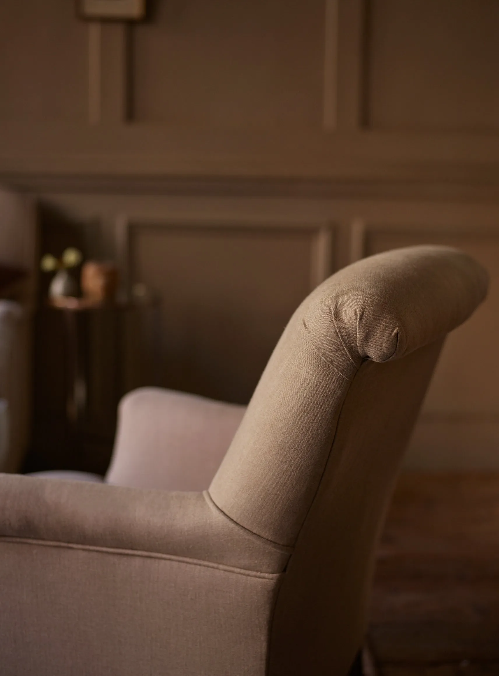 Finley Armchair, Natural Wool