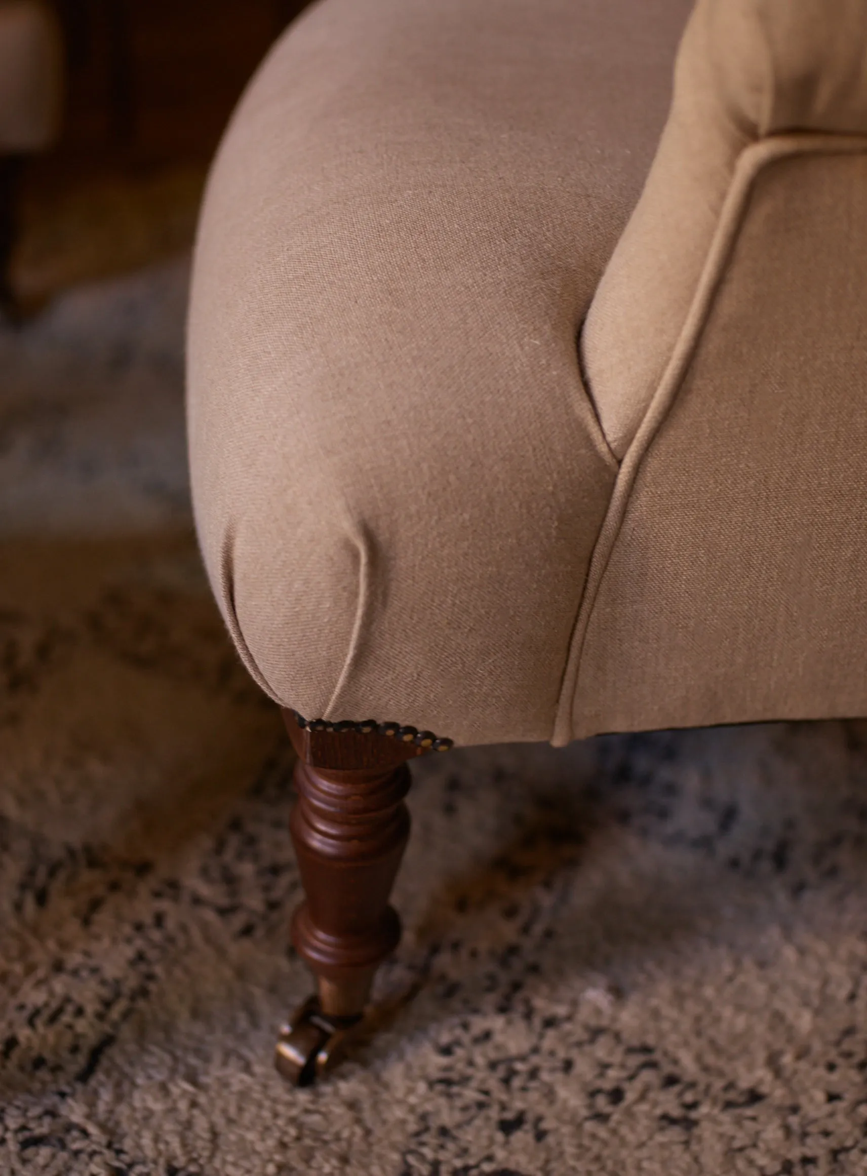 Finley Armchair, Natural Wool