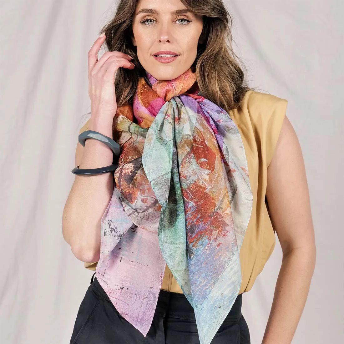 Habitual Silk Cotton Scarf